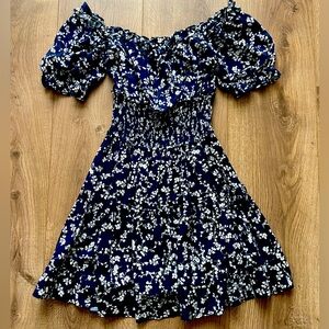 Blue Floral Dress